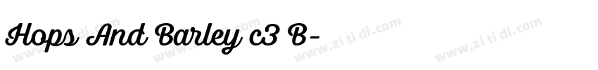 Hops And Barley c3 B字体转换 Hops And Barley c3 B字体转换